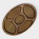 Oval Menzhitsa ADELICA "BOOK", 5 sections, 30 × 20 × 1.8 cm, array of birch