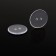 A set of buttons, 2 punctures, d = 25 mm, 10 pcs, in a blister, the color is transparent