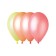 Latex ball 12 ", Neon, set of 100 pcs., Mix color