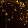 Garland "fringe" 3 x 0.6 m, IP44, transparent thread, 114 LED, warm white glow, 8 modes, solar battery