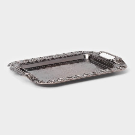 Stainless steel tray “Dark”, 35 × 26 × 3 cm, bronze color-2