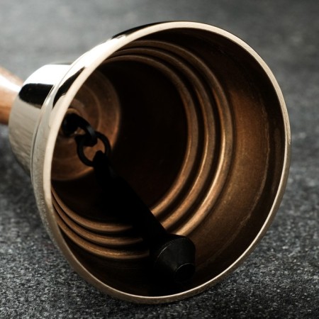 Valdai bell with a wooden pen, D - 7 cm-3