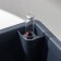 Kashpo with auto -watering munchen, 1.5 l (850 ml), 13 × 13cm, h = 16.8 cm, color gray color