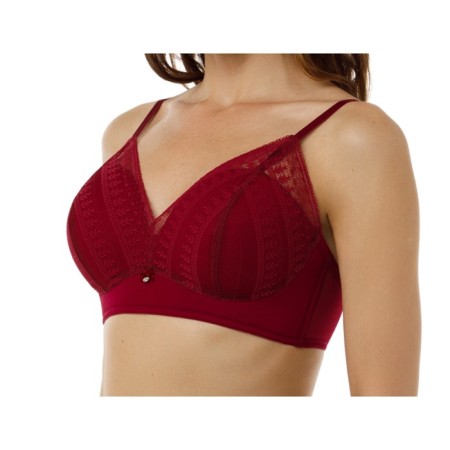 Women's bras of Lengy, size 80d, color red Rumba
