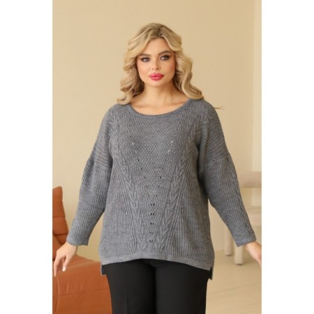 Female jumper, size 46, gray color-5