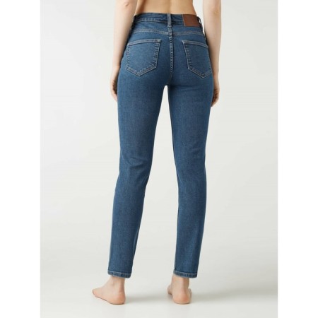 Women's jeans with a high landing CONTE Elegant Slim, size XL, color authentic blue-6