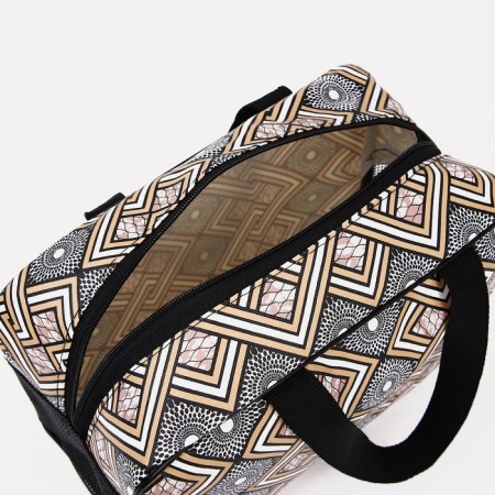 Lightning cosmetic bag, brown color-2