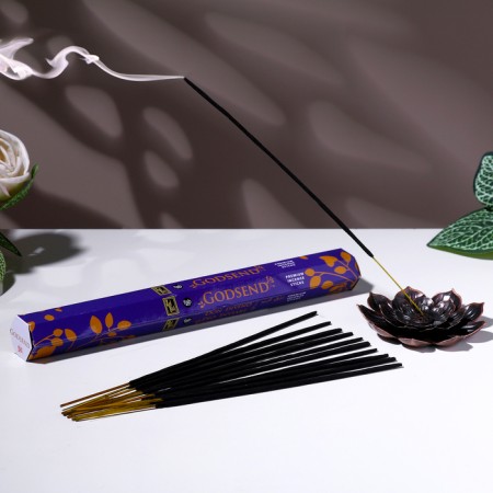 Black Fab Series "unexpected good luck Godsend", 20 wands in a pack, hexagonant