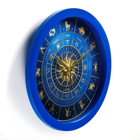 Wall clock, D-28 cm, interior, "horoscope", silent-1