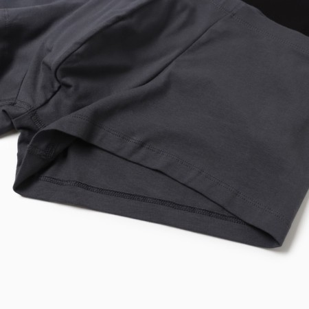 Set of men's panties boxers (2 pcs), graphite/black color, size 52 (xl)-4