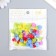Buttons plastic for creativity on the leg "colored hearts" set of 60 pcs 1.2x1.2 cm