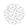 Pareo and beach rug "Butterflies and chamomile", D = 150 cm