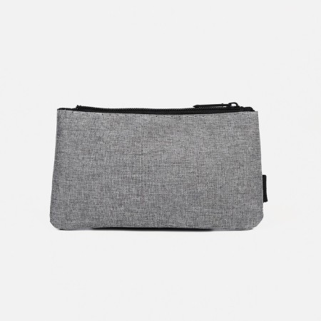 Set of men's backpack on a zipper with USB, external pocket, cosmetic bag, bag, color gray color-11