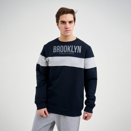 Male sweatshirt, blue/gray color, size 46