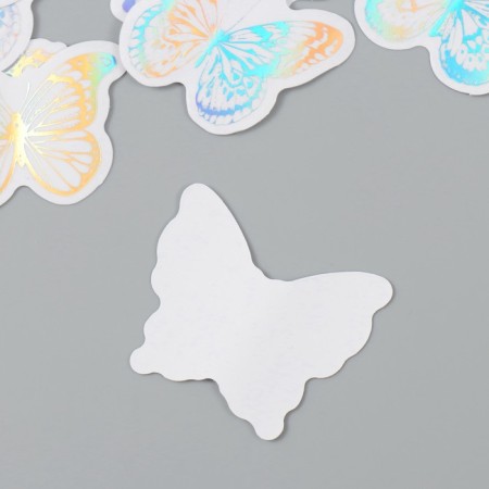Plastic sticker "Holography. Butterflies" set 38 pcs 13x11.5x0.5 cm-3