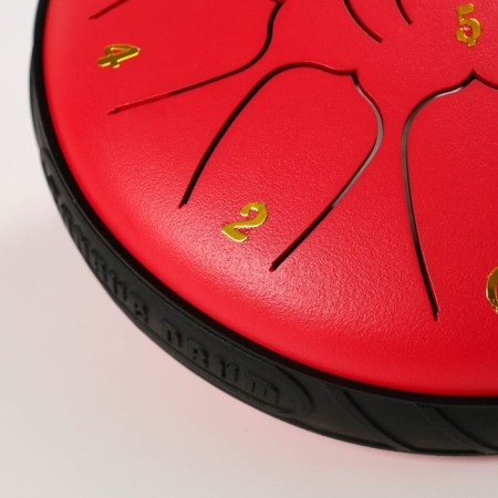 Musical instrument glucophone, red, 11 petals, 17 x 8 cm-3