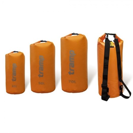 Hark bag PVC 50 l, orange color-1