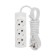 Extension cord Premium 3 nests, 3m, 3x1.5mm², s/h, white rexant