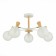 Ceiling EVOLUCE lamp. Sle220702-05. Catania. 5x40 watts, E14, 59x59x33.5 cm, white color, light tree