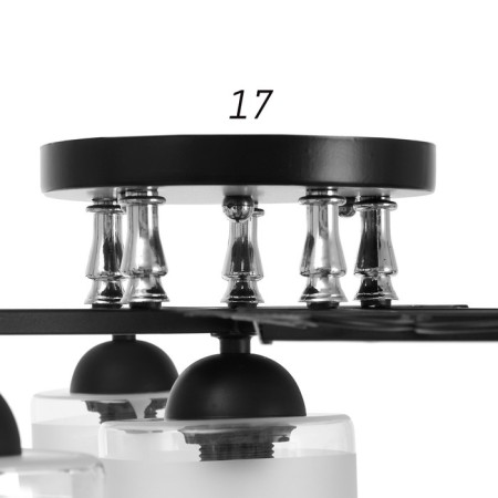 Chandelier 1697/6 E27 40W white 57x57x28 cm Bayerlux-6