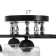 Chandelier 1697/6 E27 40W white 57x57x28 cm Bayerlux
