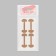 Set of stickers for correcting ingrown nails, 8 pcs, 5.2 × 2 cm, beige color