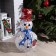 LED figure "Snowman" 33 × 65 × 27 cm, metal, textiles, 220 V, glow of multi