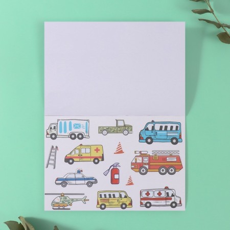 Stickers in the book "Technique" + 3 backgrounds 20.7x14.2 cm-8