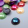 Decor for creativity Plastic "Half -Pesterpoline Tsvetn. Purvalum" set40 pcs 1.4x1.4x0.4 cm mix