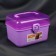 Boxing for storing sewing accessories, with a lid, 21 × 17.7 × 15.4 cm, lilac color