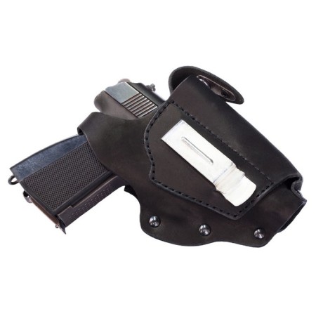 Boar of a waist with a spare clip, with a bracket, under PM, leather
