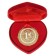 Medal in the velvet box "Seitz wedding. 1 year Together", Diam. 5 cm