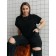 Women's T-shirt Volgare, size 52-54, black color