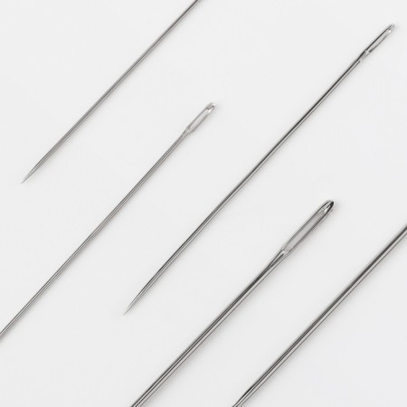 Sewing needles “Assorted”, D = 0.5 / 0.6 / 0.9 mm, 3.8 - 6.1 cm, 10 pcs-1