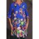 Women's tunic, size 44, blue color