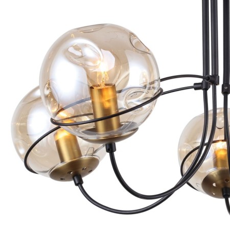 Grana chandelier, 5x40W E14, black color-2