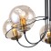 Grana chandelier, 5x40W E14, black color