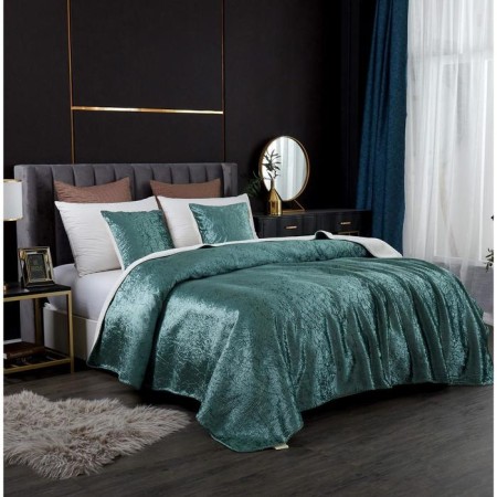"Undine" bedspread, size 220x240 cm, color malachite-1