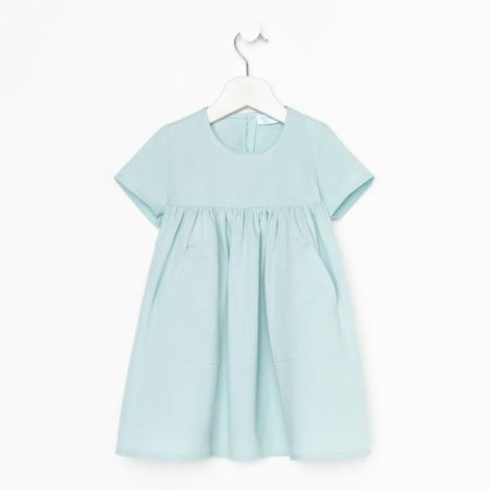 Children's dress with KAFTAN pocket, p. 32 (110-116), mint-4