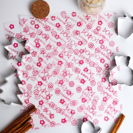 Fatty -resistant paper "confetti", in sheets, 25 x 22 cm-1
