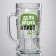 Glass beer mug “time is time, and beer right now!”, 500 ml