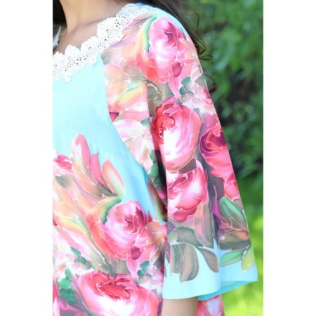 Female blouse, size 46, pink color-10