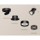 A set of a swing overflower lamp with composite crystal Ambrella Light, Techno, XM8102041, Black Black Sand Color
