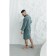 Tainted male bathrobe, size 48, green color