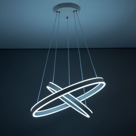 Suspended Citilux “duet” CL719640, 60x60x17 cm, 1x108W, LED, white color-4