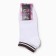 Male socks shortened, white/brown color, rr 27