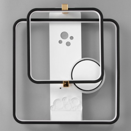 Luer with DPD "Simp" LED 130W black and white 50x50x10 cm Bayerlux-5