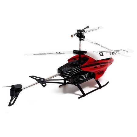 The radio -controlled Pro helicopter is charged from the network, the color is red-2