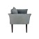 The Naples chair, without a mechanism, velor, color gray color