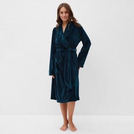 Women's robe KAFTAN "velvet" p. 48, green-1